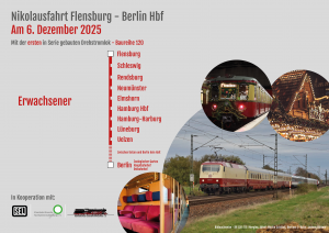 Fahrkarte Nikolausfahrt  Flensburg-Berlin (Erwachsene)