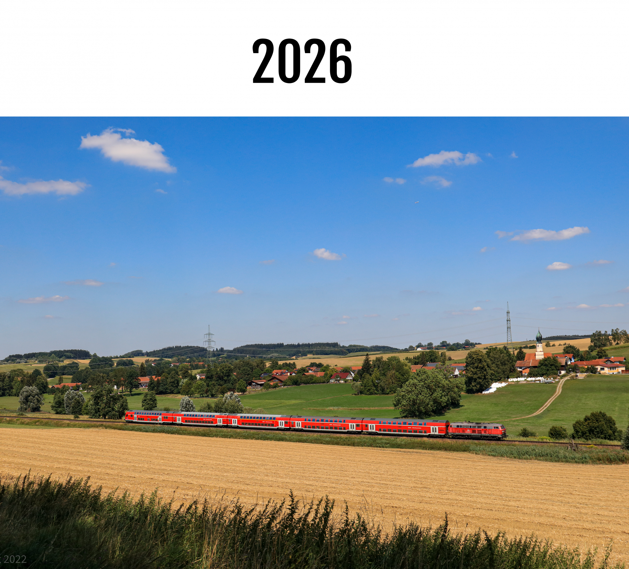 ABVERKAUF: Eisenbahn Kalender 2026 [A3]