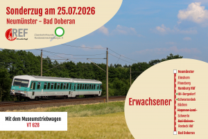 Fahrkarte Neumünster - Bad Doberan (Erwachsener) am 25. Juli 2026