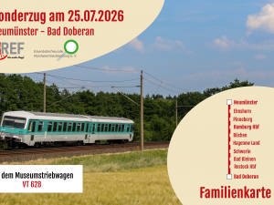 Fahrkarte Neumünster - Bad Doberan (Familienkarte) am 25. Juli 2026