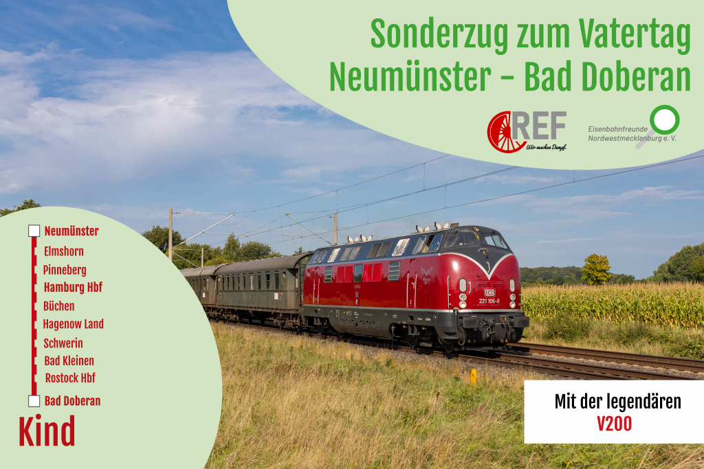 Fahrkarte Neumünster – Bad Doberan (Kind) am 14.05.2026