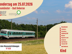 Fahrkarte Neumünster - Bad Doberan (Kind) am 25. Juli 2026