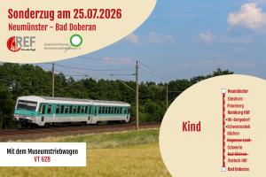 Fahrkarte Neumünster - Bad Doberan (Kind) am 25. Juli 2026