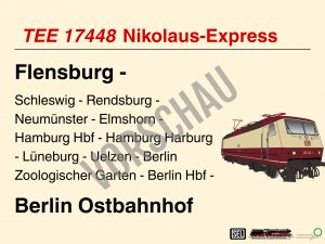 Zuglaufschild Nikolausfahrt 06.12.2025